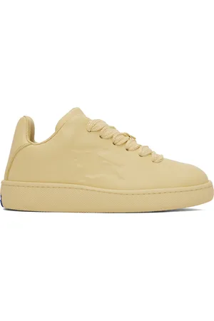 Burberry Yellow Leather Box Sneakers