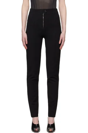 Alaïa Black Gathered Leggings