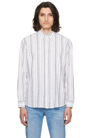 HUGO BOSS White Striped Shirt