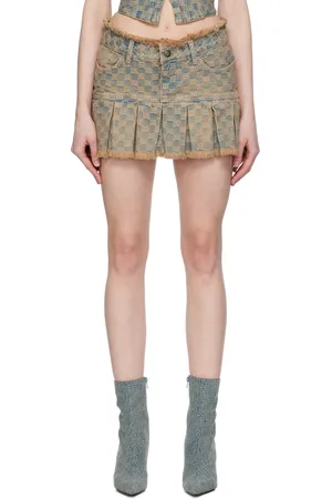 MISBHV Monogram Denim Miniskirt