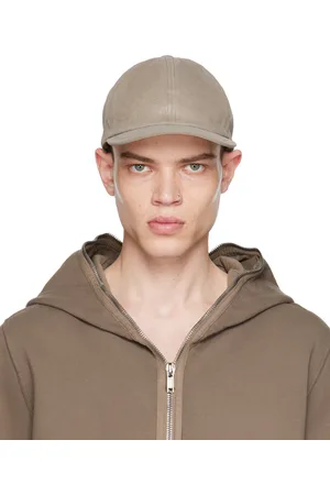 Rick Owens Taupe Overdyed Foil Cap