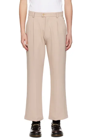 rice nine ten Beige Bootcut Trousers
