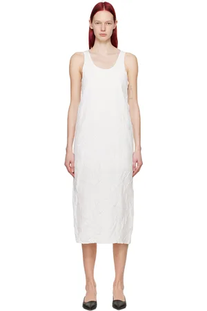 Auralee Winkled Midi Dress