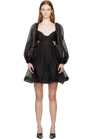 ZIMMERMANN Black Harmony Bralette Minidress