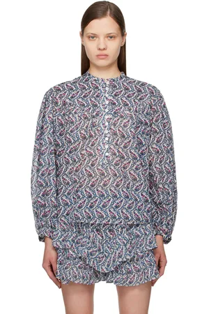 Isabel Marant Off-White & Blue Salika Shirt