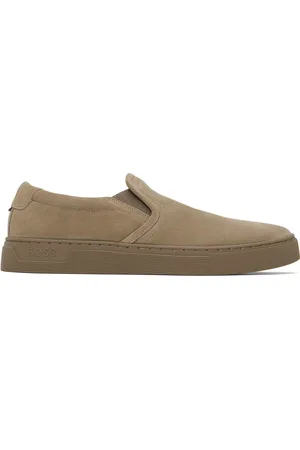 HUGO BOSS Brown Slip-On Sneakers
