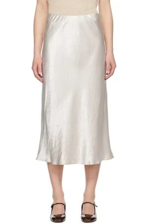 Max Mara Off-White Alessio Midi Skirt