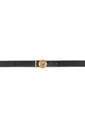VERSACE Black Medusa Biggie Leather Belt
