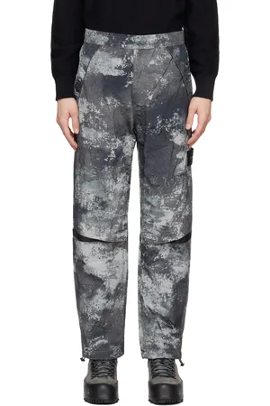 Stone Island Gray Camo Trousers