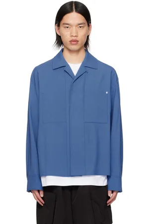 WOOYOUNGMI Blue Press-Stud Shirt