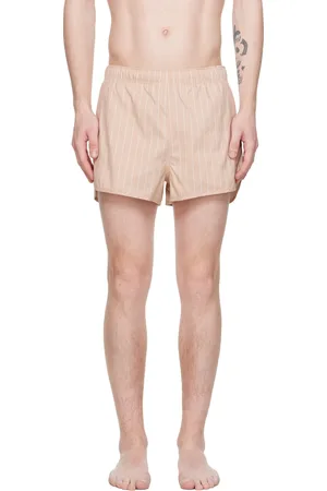 Filippa K Beige Striped Swim Shorts