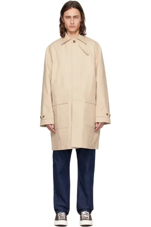 Maison Kitsuné Beige Button Coat
