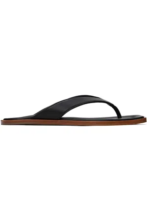 Staud Black Dante Thong Sandals