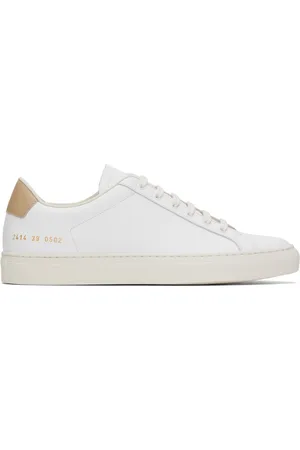 COMMON PROJECTS White & Beige Retro Bumpy Sneakers