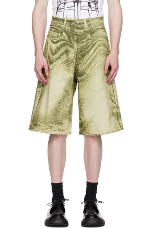 Camper Print Denim Shorts
