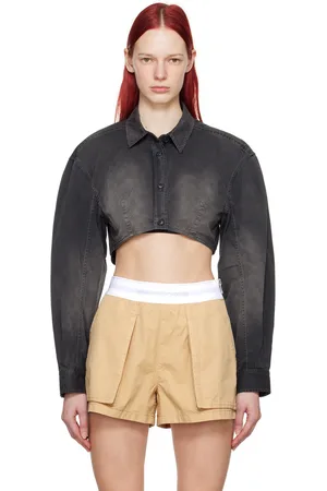 Alexander Wang Black Cropped Shirt