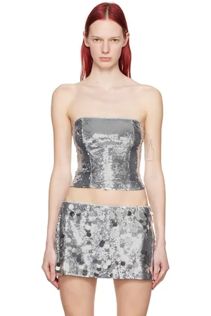 DANIELLE GUIZIO Sequinned Tube Top