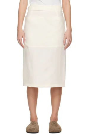 The Row Off-White Lulli Midi Skirt