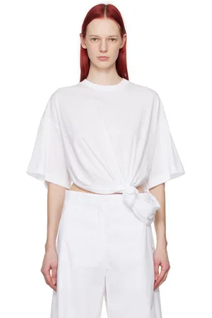 Sportmax White Knotted T-Shirt