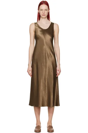 Max Mara Brown Talete Midi Dress
