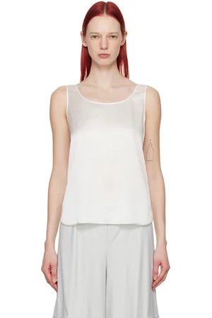 Max Mara Off-White Pan Tank Top