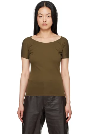 LEMAIRE Brown Second Skin T-Shirt