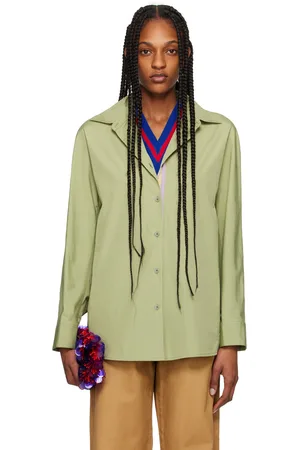 DRIES VAN NOTEN Green Tape Shirt