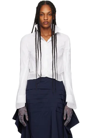 DRIES VAN NOTEN White Sheer Shirt