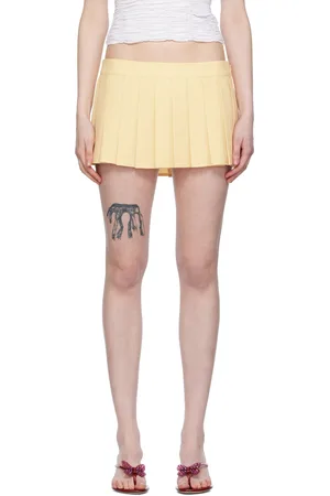 DANIELLE GUIZIO Yellow Fairfield Miniskirt
