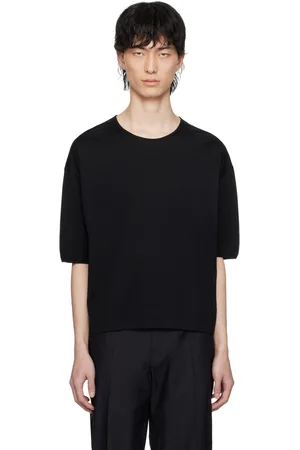 LEMAIRE Black Relaxed T-Shirt