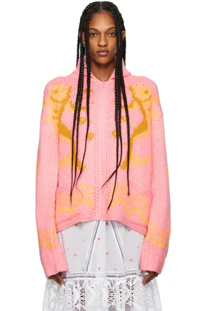 Anna Sui Pink & Orange Seashore Cardigan