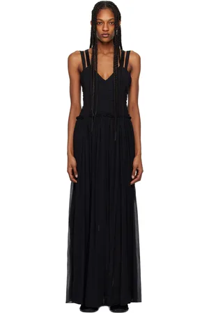 3.1 Phillip Lim Black Ruched Maxi Dress