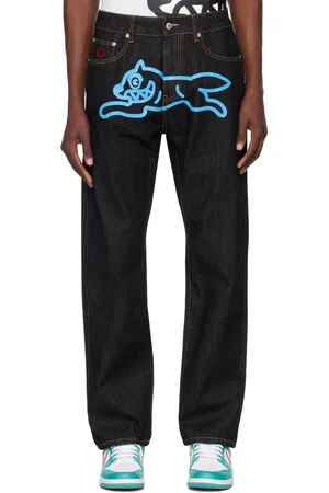 ICECREAM Black Running Dog Jeans