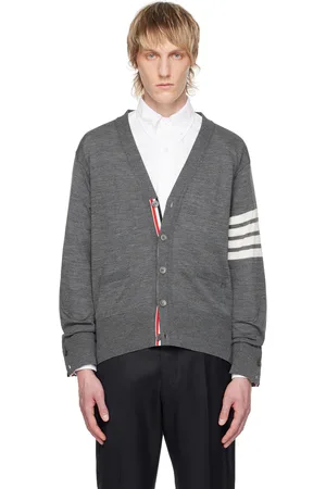 Thom Browne Gray 4-Bar Cardigan