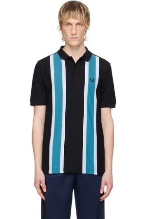 Black & Blue Striped Polo