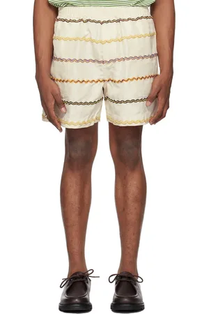 BODE Off-White Rickrack Shorts
