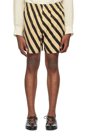 BODE Yellow & Black Domino Shorts
