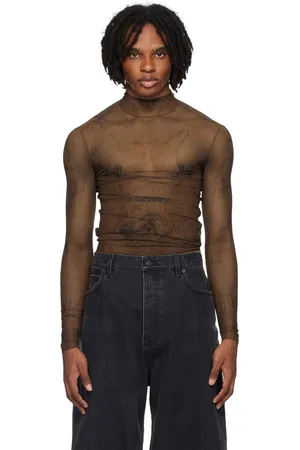 Balenciaga Brown Tat Turtleneck