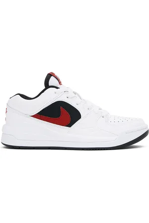 Nike Kids White & Red Jordan Stadium 90 Big Kids Sneakers
