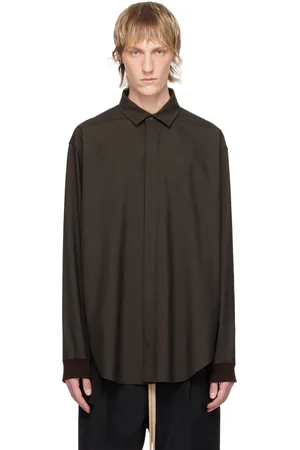 FEAR OF GOD Brown Button Shirt