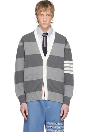 Thom Browne Gray Rose Icon Cardigan
