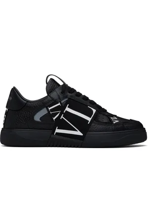 VALENTINO GARAVANI Black Low-Top Calfskin VL7N Sneakers