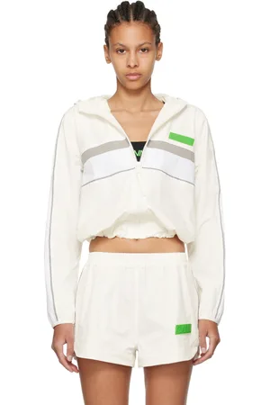 Ganni White Shell Track Jacket