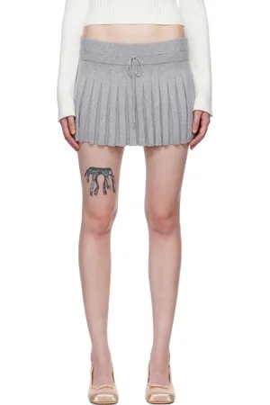 DANIELLE GUIZIO Gray Cielo Miniskirt