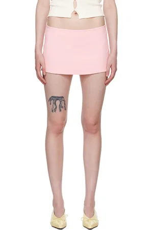 DANIELLE GUIZIO Pink Micro Miniskirt