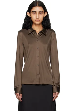 Helmut Lang Brown Slim Shirt