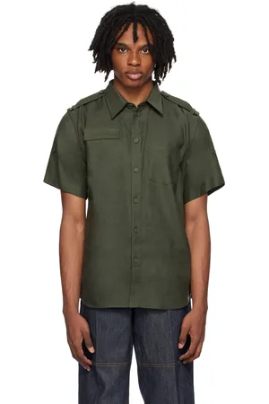 Helmut Lang Gray Epaulet Shirt