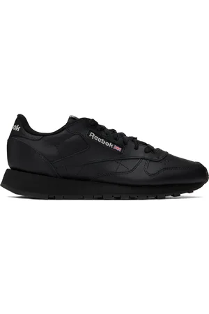 Reebok Black Classic Leather Sneakers