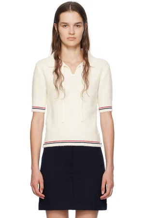 Thom Browne Off-White Keyhole Polo