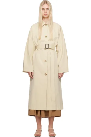 Totême Tan Tumbled Trench Coat
